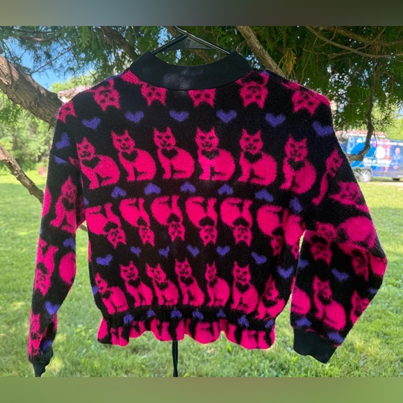 Kids Cat Fleece Pullover - Picture 2 of 6